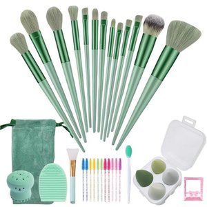 23 pcs🌹 Makeup Brushes Set with Beauty Blender, Foundation Brush Eyeshadow ...